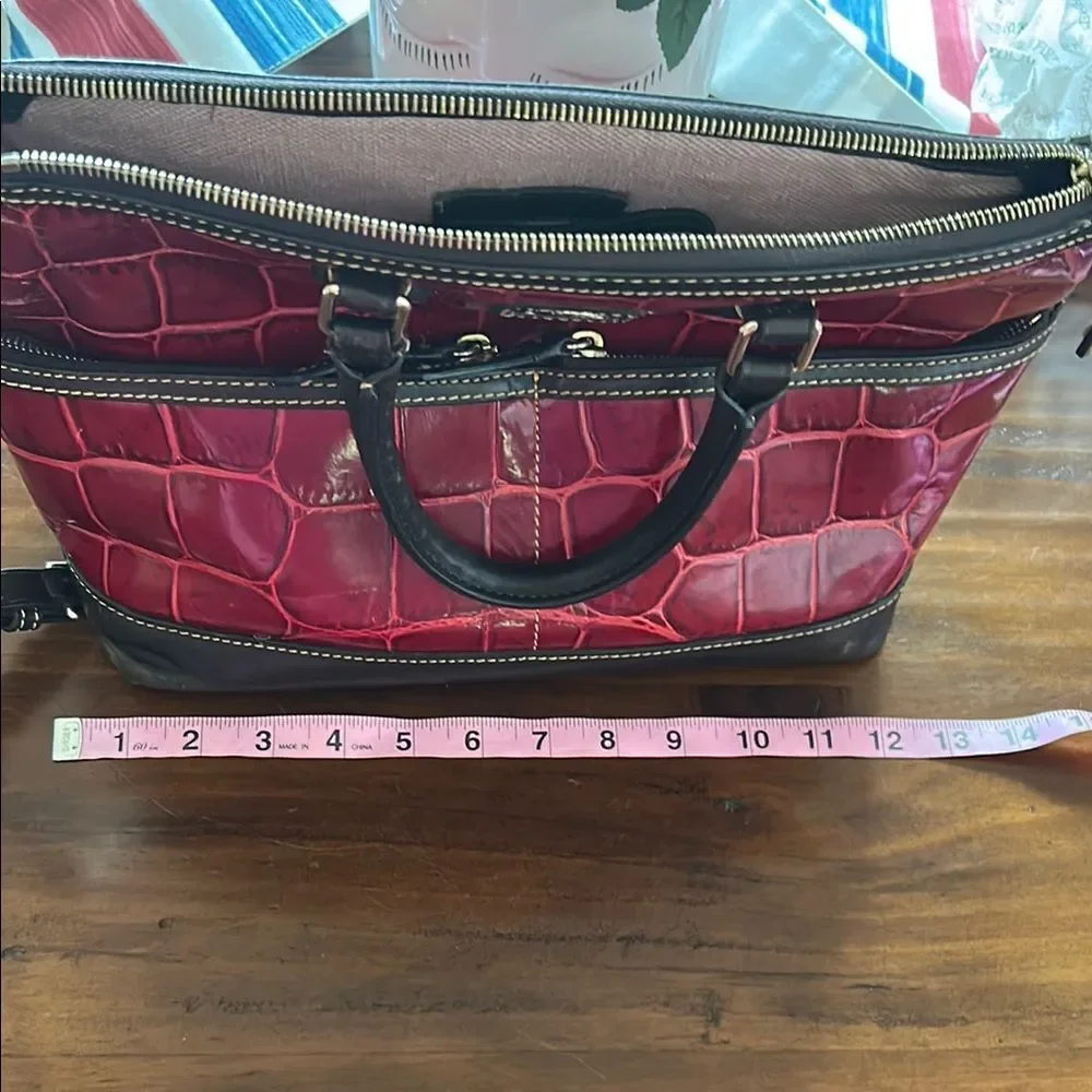 Dooney & Bourke vintage Croc-Embossed Red Handbag